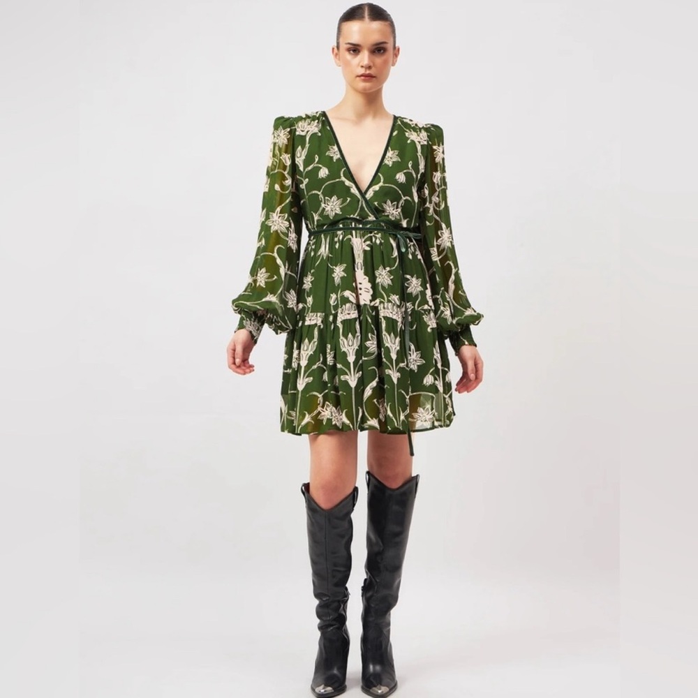 Beyond by Vera Green Quinn Floral Mini Dress XS